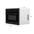 ZLINE 24" Convection Microwave, Black Stainless, MWO-24-BS