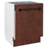 ZLINE 24" Dishwasher, Hammered Copper panel, Stainless Tub, DWV-HH-24