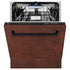 ZLINE 24" Dishwasher, Hammered Copper panel, Stainless Tub, DWV-HH-24