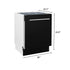 ZLINE 24" Dishwasher in Black Matte panel, Stainless Tub, DWV-BLM-24