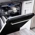 ZLINE 24" Dishwasher in Black Matte panel, Stainless Tub, DWV-BLM-24