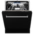 ZLINE 24" Dishwasher in Black Matte panel, Stainless Tub, DWV-BLM-24
