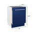 ZLINE 24" Dishwasher in Blue gloss panel, Stainless Tub, DWV-BG-24