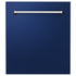 ZLINE 24" Dishwasher in Blue gloss panel, Stainless Tub, DWV-BG-24