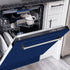 ZLINE 24" Dishwasher in Blue gloss panel, Stainless Tub, DWV-BG-24