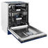 ZLINE 24" Dishwasher in Blue gloss panel, Stainless Tub, DWV-BG-24