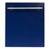 ZLINE 24" Dishwasher in Blue Gloss, Stainless Steel Tub, DW-BG-H-24