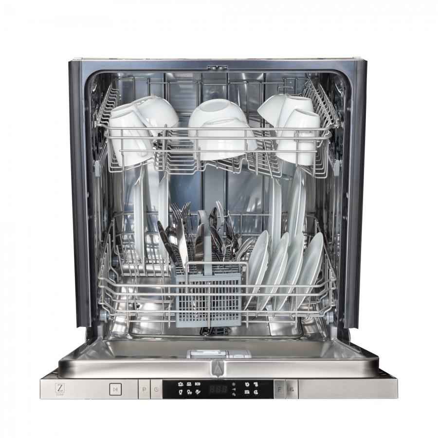 ZLINE 24" Dishwasher in Blue Matte and Traditional Style Handle, DW-BM-24