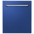 ZLINE 24" Dishwasher in Blue Matte panel, Stainless Tub, DWV-BM-24