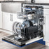 ZLINE 24" Dishwasher in Blue Matte panel, Stainless Tub, DWV-BM-24