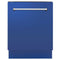 ZLINE 24" Dishwasher in Blue Matte panel, Stainless Tub, DWV-BM-24