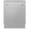 ZLINE 24" Dishwasher in DuraSnow Stainless panel, Stainless Tub, DWV-SN-24