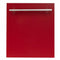 ZLINE 24" Dishwasher in Red Gloss, Stainless Steel Tub, DW-RG-H-24