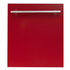 ZLINE 24" Dishwasher in Red Gloss, Stainless Steel Tub, DW-RG-H-24