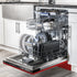 ZLINE 24" Dishwasher in Red Matt panel, Stainless Tub, DWV-RM-24