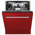 ZLINE 24" Dishwasher in Red Matt panel, Stainless Tub, DWV-RM-24