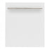 ZLINE 24" Dishwasher in White Matte, Stainless Steel Tub, DW-WM-H-24