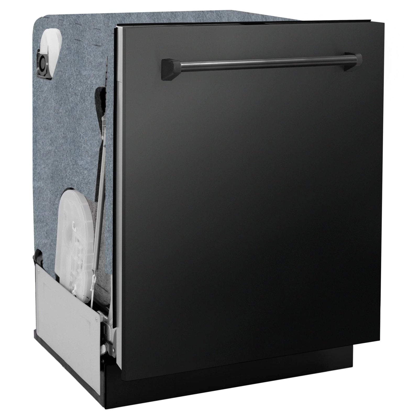 ZLINE 24 in. Panel-Included Monument Series 3rd Rack Top Touch Control Dishwasher with Color Options and Stainless Steel Tub DWMT-BS-24
