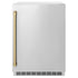 ZLINE 24 in. Touchstone Beverage Fridge, Solid Stainless Door, Champagne Bronze Handle RBSOZ-ST-24-CB