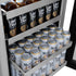ZLINE 24 in. Touchstone Beverage Fridge, Solid Stainless Door, Champagne Bronze Handle RBSOZ-ST-24-CB