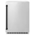 ZLINE 24 in. Touchstone Beverage Fridge, Solid Stainless Door, Matte Black Handle RBSOZ-ST-24-MB