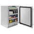 ZLINE 24 in. Touchstone Beverage Fridge, Solid Stainless Door, Matte Black Handle RBSOZ-ST-24-MB