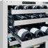ZLINE 24 in. Touchstone Dual Zone 44 Bottle Wine Cooler With Panel Ready Glass Door RWDPO-24
