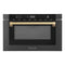 ZLINE 24" Microwave Drawer, Black Stainless, Bronze MWDZ-1-BS-H-CB