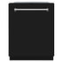 ZLINE 24" Monument, 3rd Rack, Dishwasher, Black Door, DWMT-BLM-24