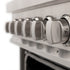 ZLINE 24" Professional Dual Fuel Range in Black Matte, RAS-BLM-24