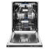 ZLINE 24" Tallac Series 3rd Rack Dishwasher Black Stainless Steel Tub DWV-BS-24