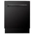 ZLINE 24" Tallac Series 3rd Rack Dishwasher Black Stainless Steel Tub DWV-BS-24
