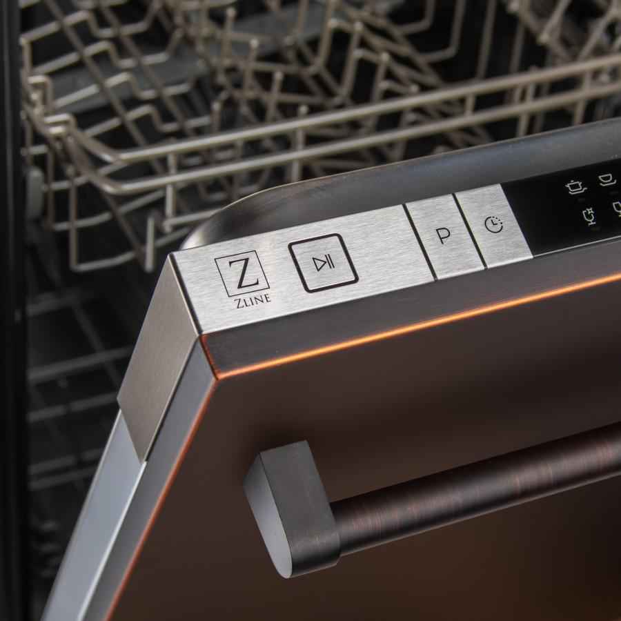 ZLINE 24" Top Control Dishwasher, Stainless Steel Tub, DW-ORB-H-24