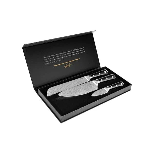 ZLINE 3-Piece Professional Damascus Steel Kitchen Knife Set KSETT-JD-3