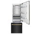 ZLINE 30" Autograph 16.1 cu. ft. 2-Door Bottom Freezer Fridge Water/Ice Dispenser Black Stainless Steel Champagne Bronze Accents RBIVZ-BS-30-CB