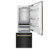 ZLINE 30" Autograph 16.1 cu. ft. 2-Door Bottom Freezer Fridge Water/Ice Dispenser Black Stainless Steel Gold Accents RBIVZ-BS-30-G