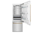 ZLINE 30" Autograph 16.1 cu. ft. 2-Door Bottom Freezer Fridge Water/Ice Dispenser Stainless Steel Champagne Bronze Accents RBIVZ-304-30-CB