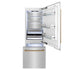 ZLINE 30" Autograph 16.1 cu. ft. 2-Door Bottom Freezer Fridge Water/Ice Dispenser Stainless Steel Champagne Bronze Accents RBIVZ-304-30-CB