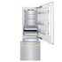 ZLINE 30” Autograph 16.1 cu. ft. 2-Door Bottom Freezer Fridge Water/Ice Dispenser Stainless Steel Gold Accents RBIVZ-304-30-G