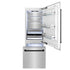 ZLINE 30" Autograph 16.1 cu. ft. 2-Door Bottom Freezer Fridge Water/Ice Dispenser Stainless Steel Matte Black Accents RBIVZ-304-30-MB