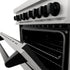 ZLINE 30" Autograph Dual Fuel Range, DuraSnow Stainless, RASZ-SN-30-MB