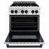 ZLINE 30" Autograph Dual Fuel Range, Stainless Steel, RAZ-30-MB