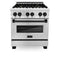 ZLINE 30" Autograph Dual Fuel Range, Stainless Steel, RAZ-30-MB