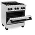 ZLINE 30" Autograph Dual Fuel Range, Stainless Steel, RAZ-30-MB