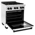 ZLINE 30" Autograph, Dual Fuel Range, White Door, RASZ-WM-30-MB