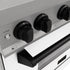 ZLINE 30" Autograph Dual Fuel Range, White Door, RAZ-WM-30-MB