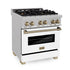 ZLINE 30" Autograph, Dual Fuel Range,RASZ-WM-30-CB