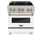 ZLINE 30" Autograph, Dual Fuel Range,RASZ-WM-30-CB