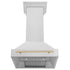 ZLINE 30" Autograph DuraSnow Stainless Steel Hood 8654SNZ-30-G