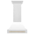 ZLINE 30" Autograph DuraSnow White Range Hood 8654SNZ-WM30-G